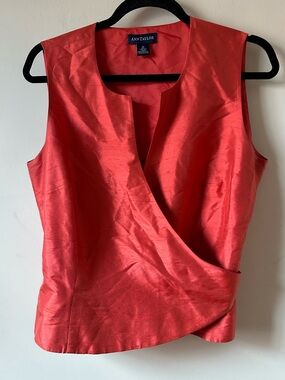Ann Taylor Silk Wrap Top